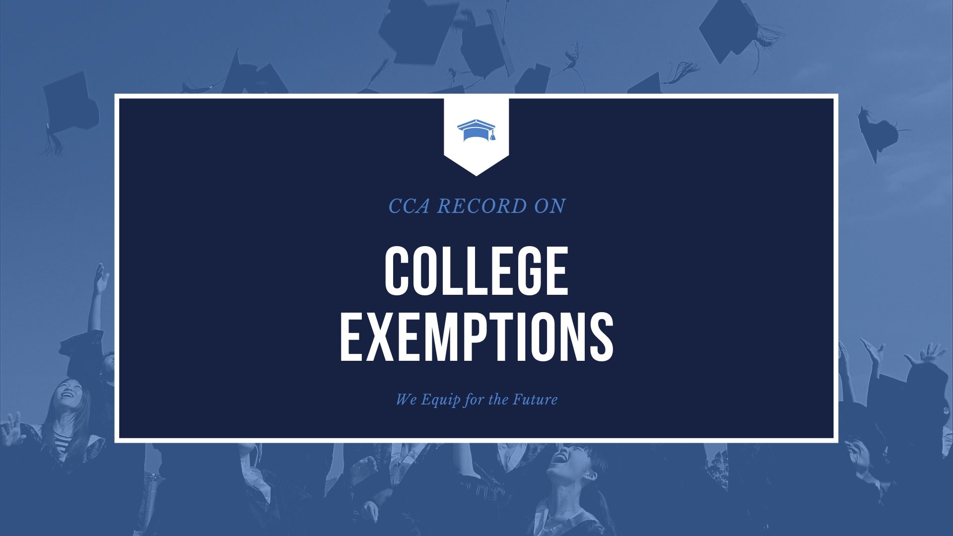 College Exemptions graphic
